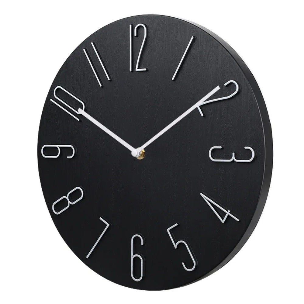 SilentDopa – Modern Minimalistisk Väggklocka i Tyst Design