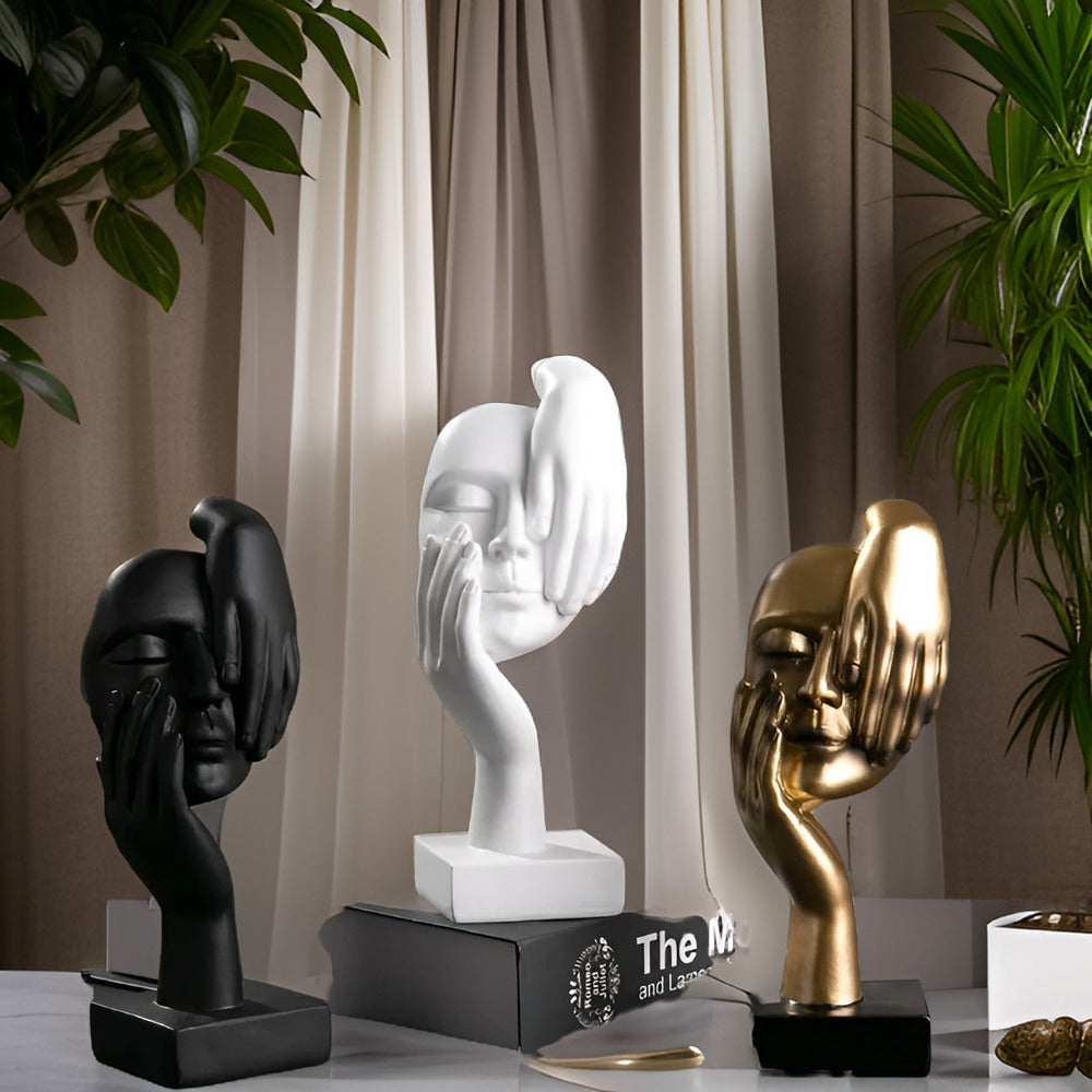 ThinkForm Skulptur – Abstrakt Modern Dekorationsfigur i Harts