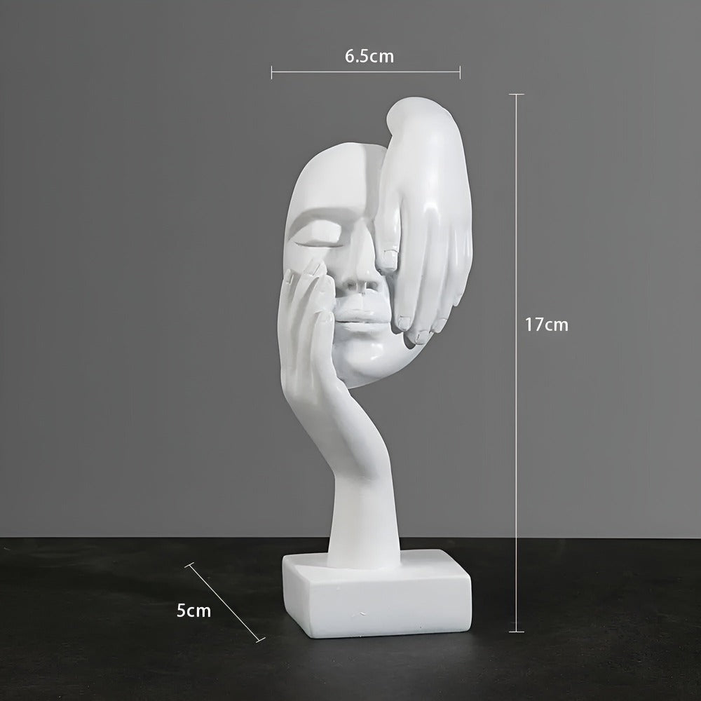 ThinkForm Skulptur – Abstrakt Modern Dekorationsfigur i Harts