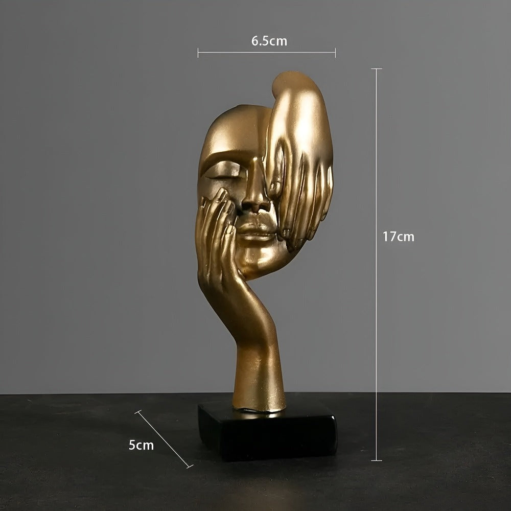 ThinkForm Skulptur – Abstrakt Modern Dekorationsfigur i Harts