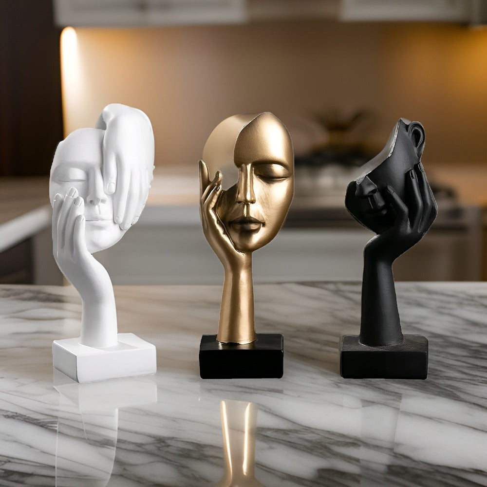 ThinkForm Skulptur – Abstrakt Modern Dekorationsfigur i Harts