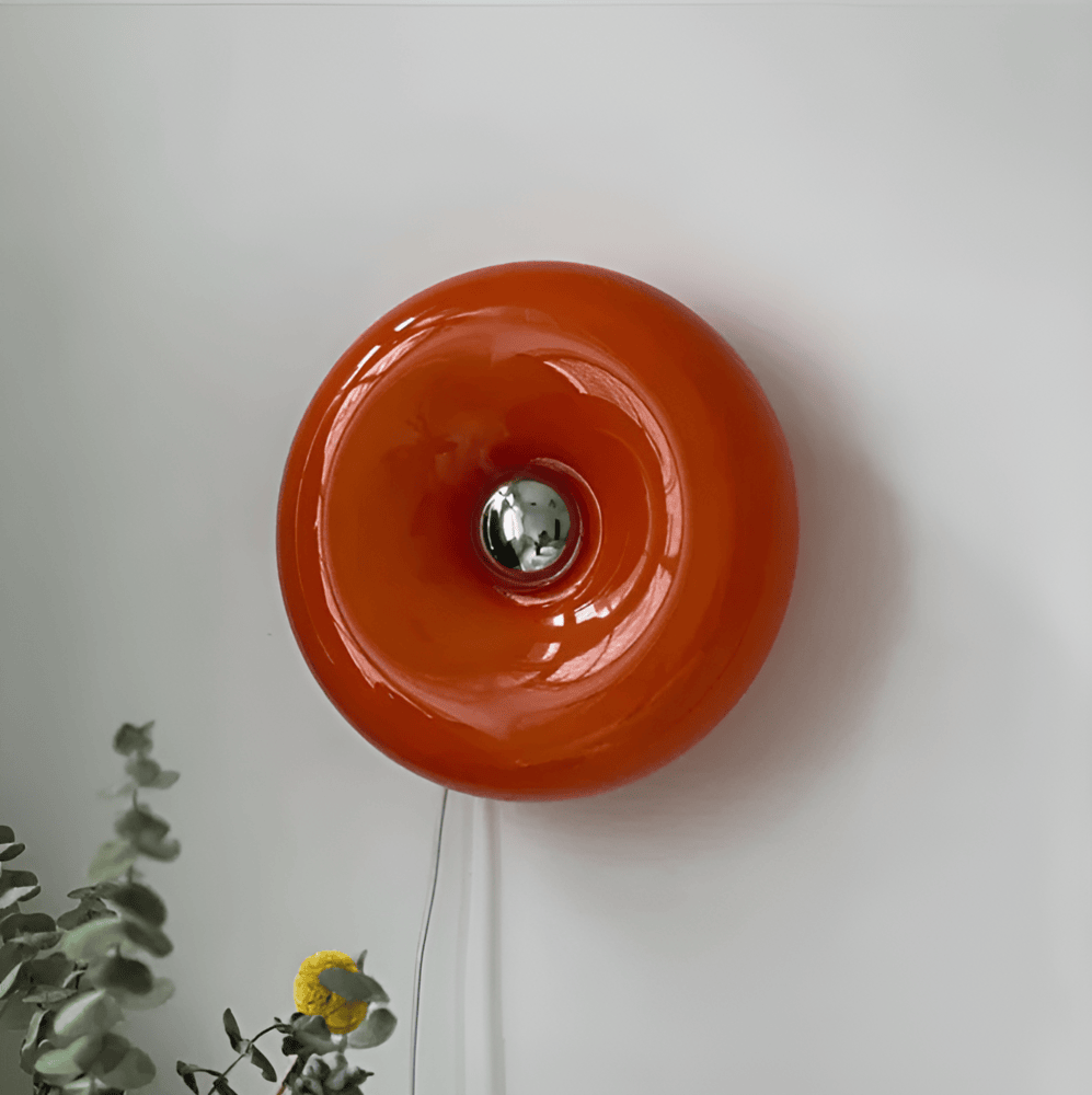 LumoLoop – Nordisk Glaslampa i Donutdesign för Vägg & Bord