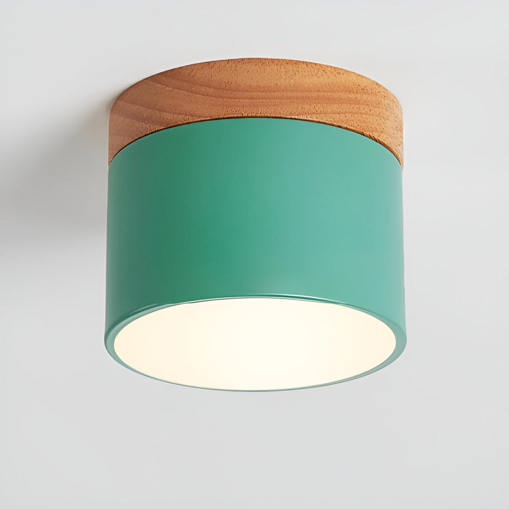 PastelGlow – Färgglad Cylinder Taklampa med Retro Minimalism