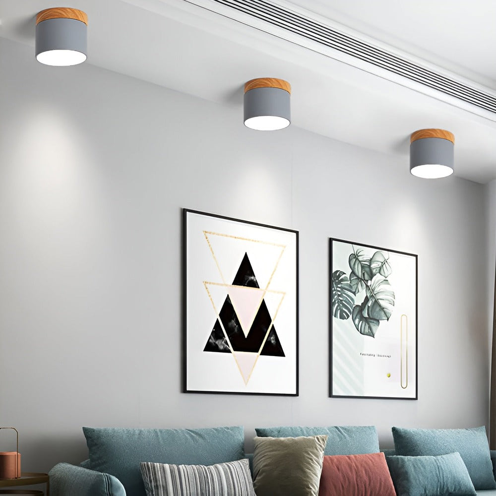 PastelGlow – Färgglad Cylinder Taklampa med Retro Minimalism