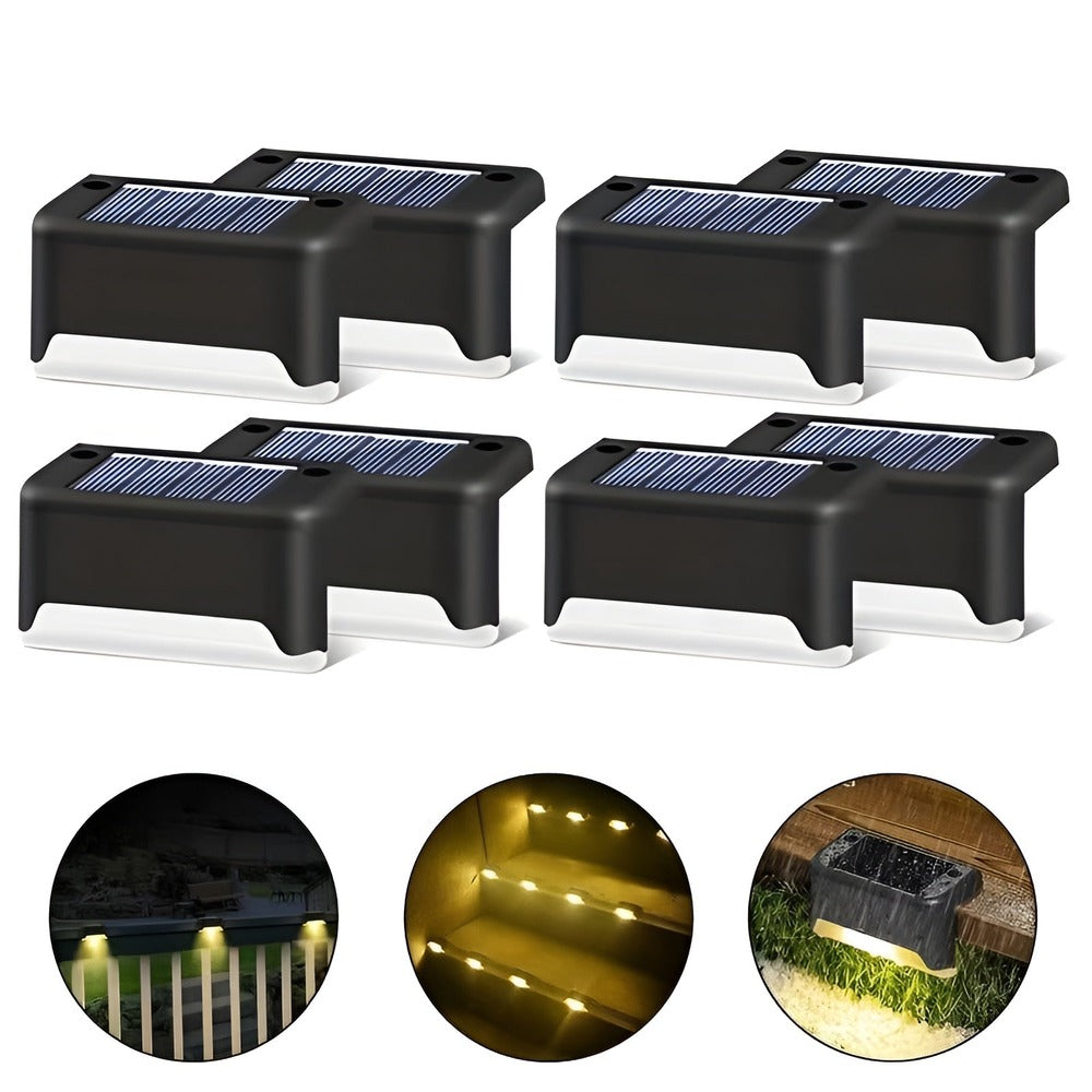 PathStep Lights – LED Solcells Trappbelysning för Utomhusbruk (2/4/8-pack)