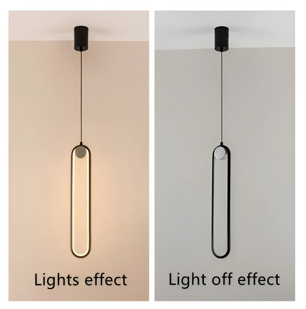 AeroLine – Långsträckt LED-Taklampa i Svart Aluminium