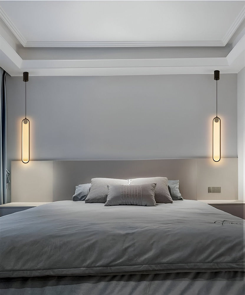 AeroLine – Långsträckt LED-Taklampa i Svart Aluminium
