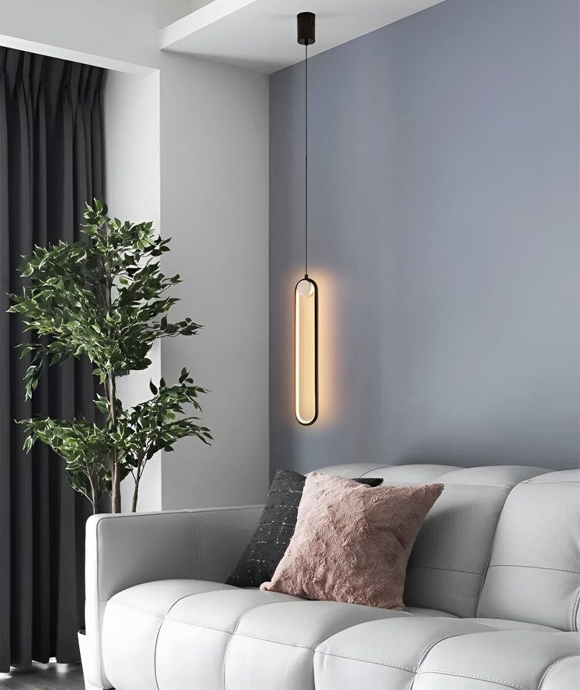 AeroLine – Långsträckt LED-Taklampa i Svart Aluminium