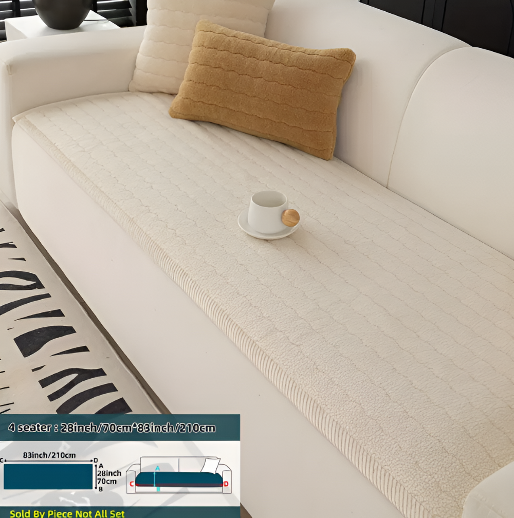 PlushGuard – Mjukt Rutschfritt Sofföverdrag i Husdjursvänlig Polyester