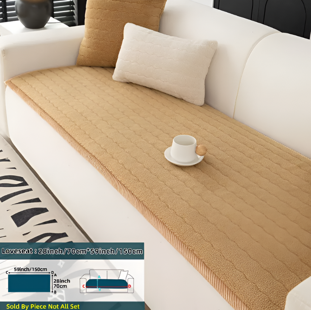 PlushGuard – Mjukt Rutschfritt Sofföverdrag i Husdjursvänlig Polyester