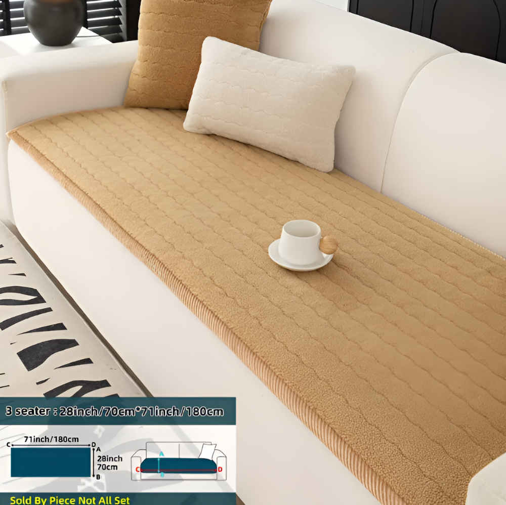 PlushGuard – Mjukt Rutschfritt Sofföverdrag i Husdjursvänlig Polyester