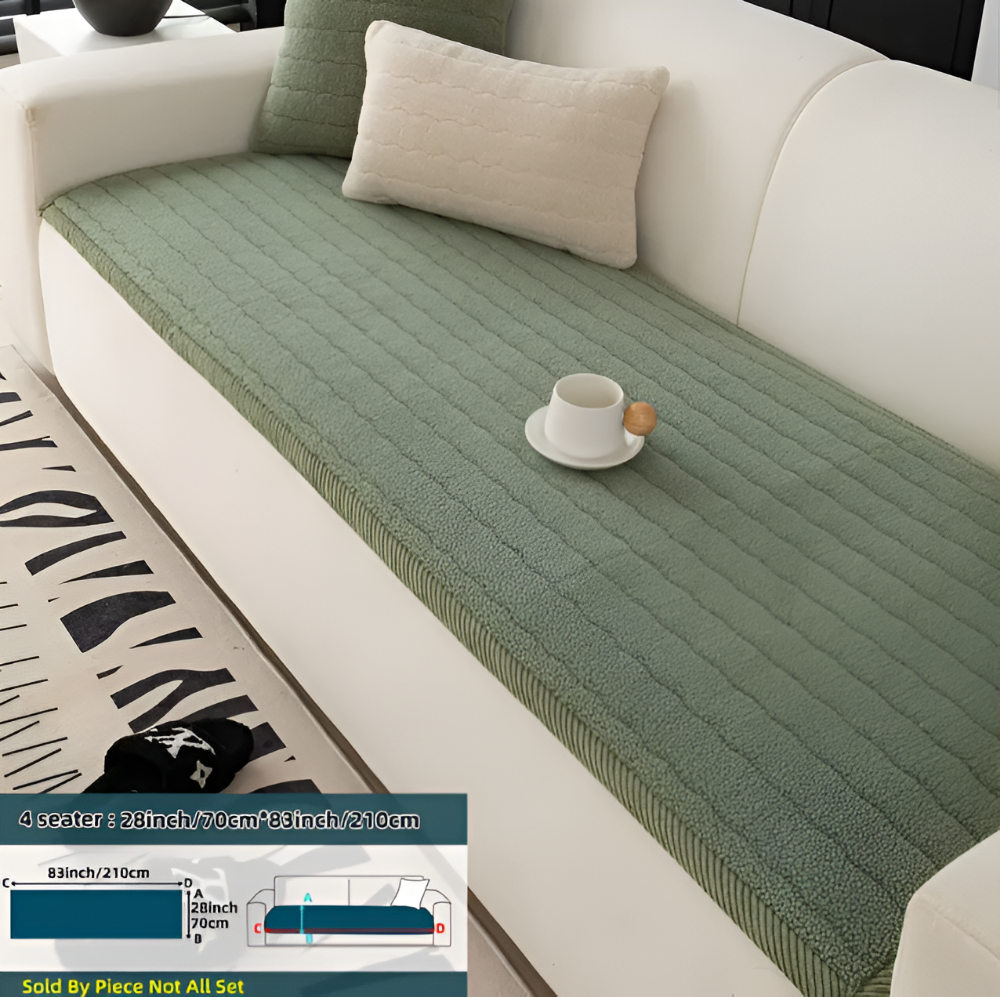 PlushGuard – Mjukt Rutschfritt Sofföverdrag i Husdjursvänlig Polyester