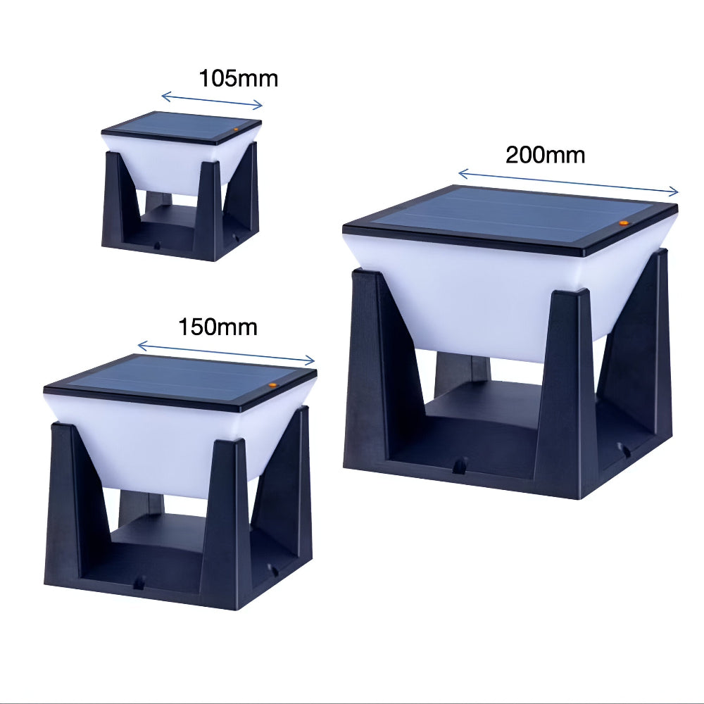 QuadreGlow – Fyrkantig Solcellsdriven Trädgårdslampa (IP65)