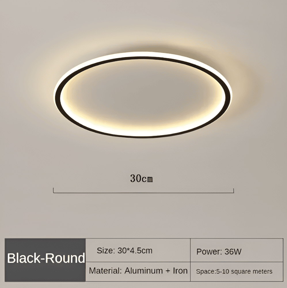 LumoSphere – Dimbar Rund LED-Taklampa i Metall & Glas