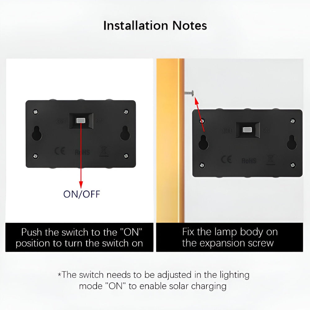 RectaSolaria – Solcellsdriven Vägglampa | IP65 Vattentät LED Trädgårdsbelysning Upp & Ner | 2/4-pack
