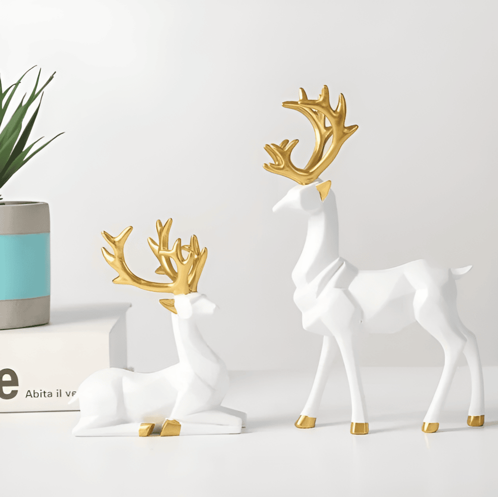 FrostRein Duo – Elegant Renfigurset i Modern Harzdesign