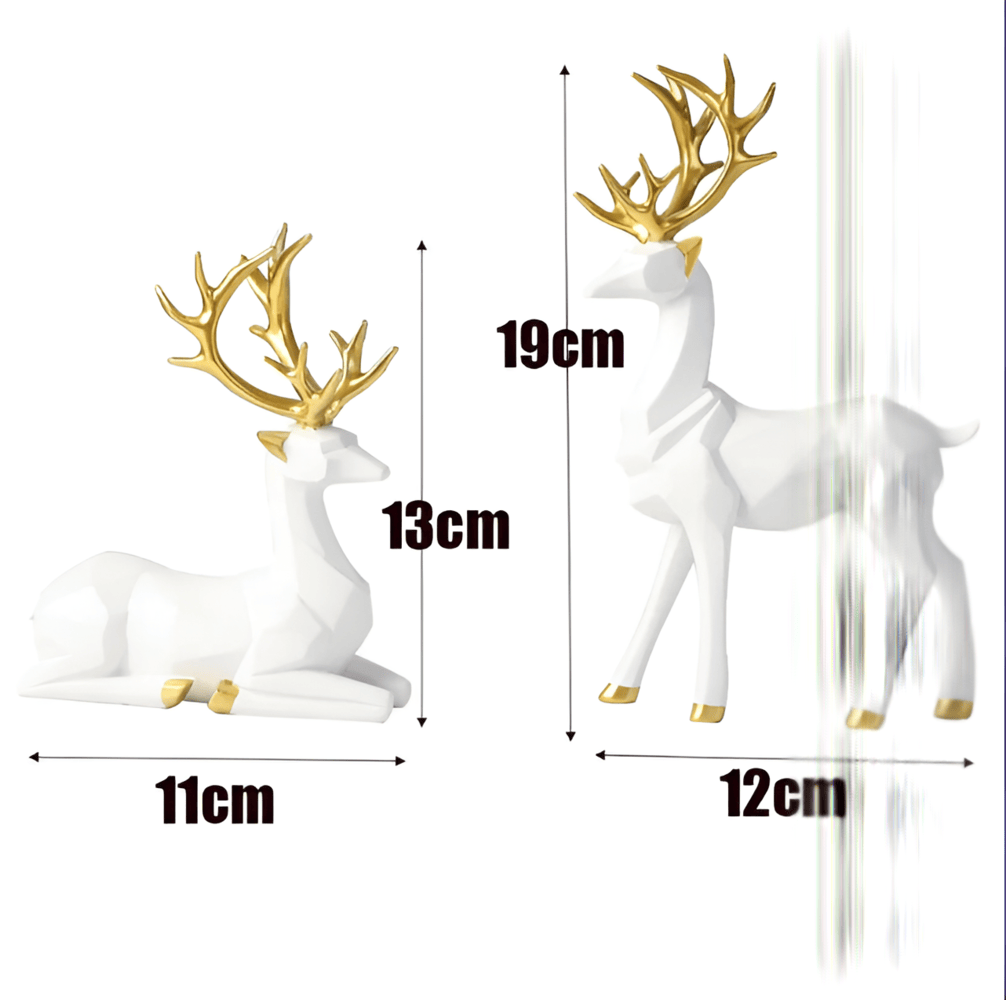 FrostRein Duo – Elegant Renfigurset i Modern Harzdesign