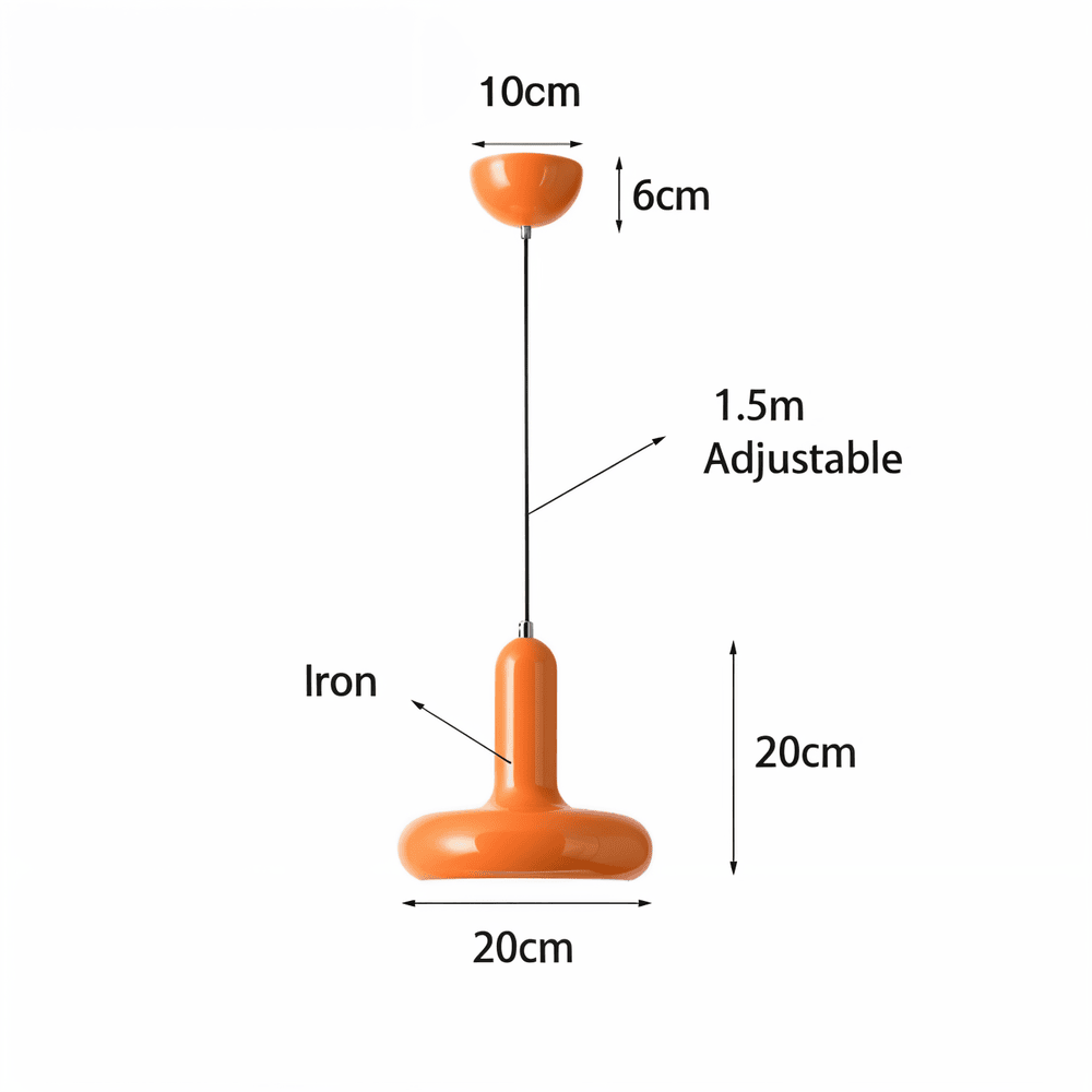 RetroPop – Färgstark Bauhaus Taklampa i Macaron-stil