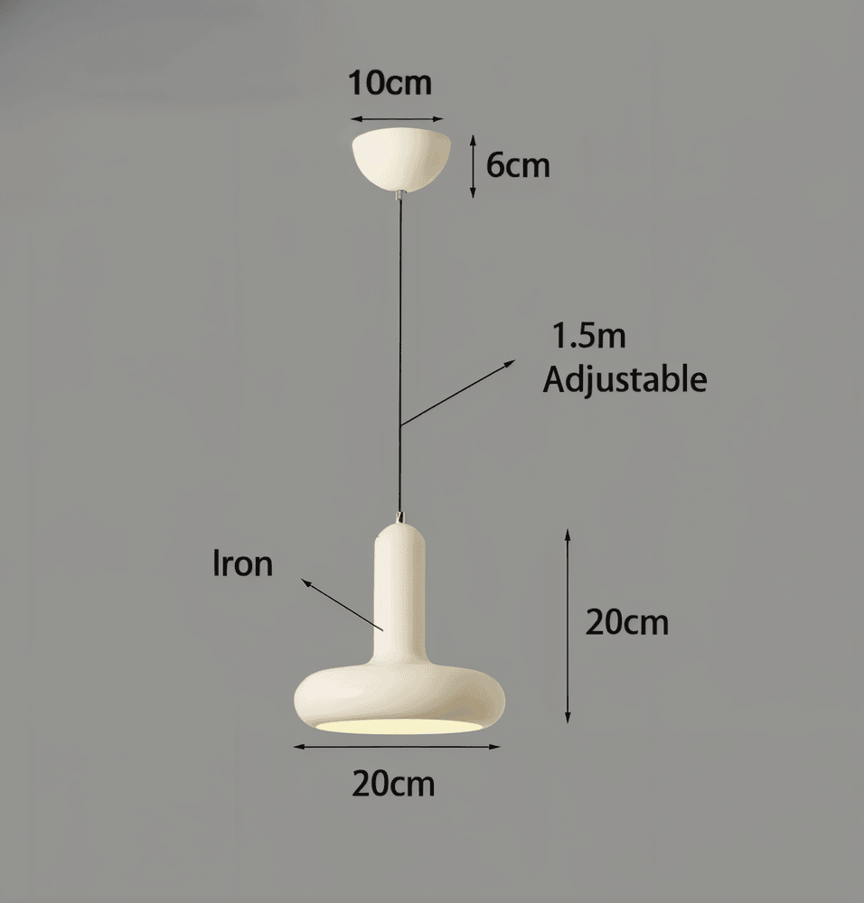 RetroPop – Färgstark Bauhaus Taklampa i Macaron-stil