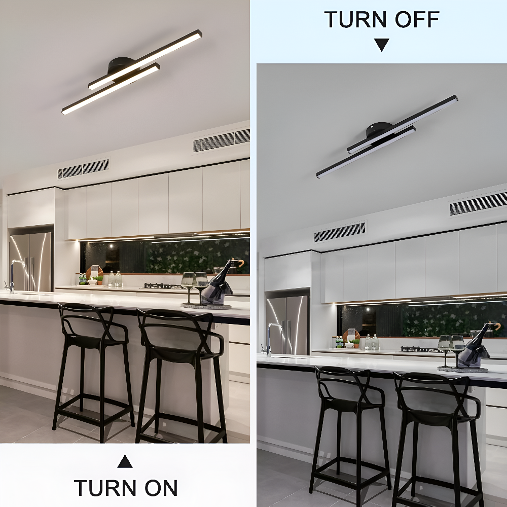 Alureon – Modern Semi Flush LED Taklampa i Aluminium