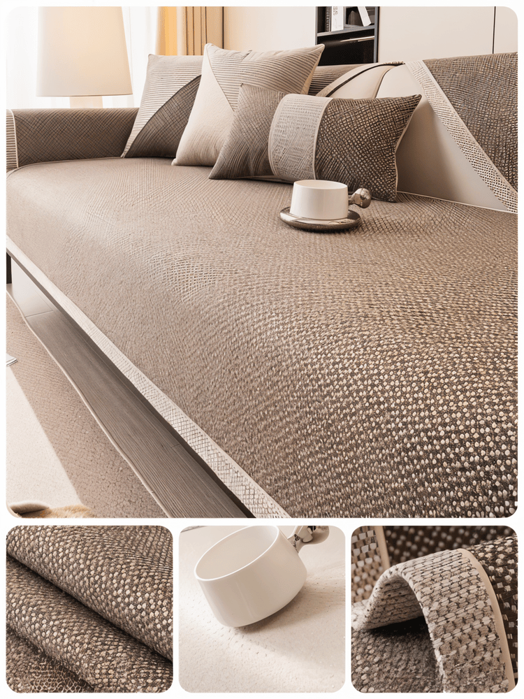 SoftGuard Cover – Enfärgat Halkfritt Sofföverdrag i Premium Polyester