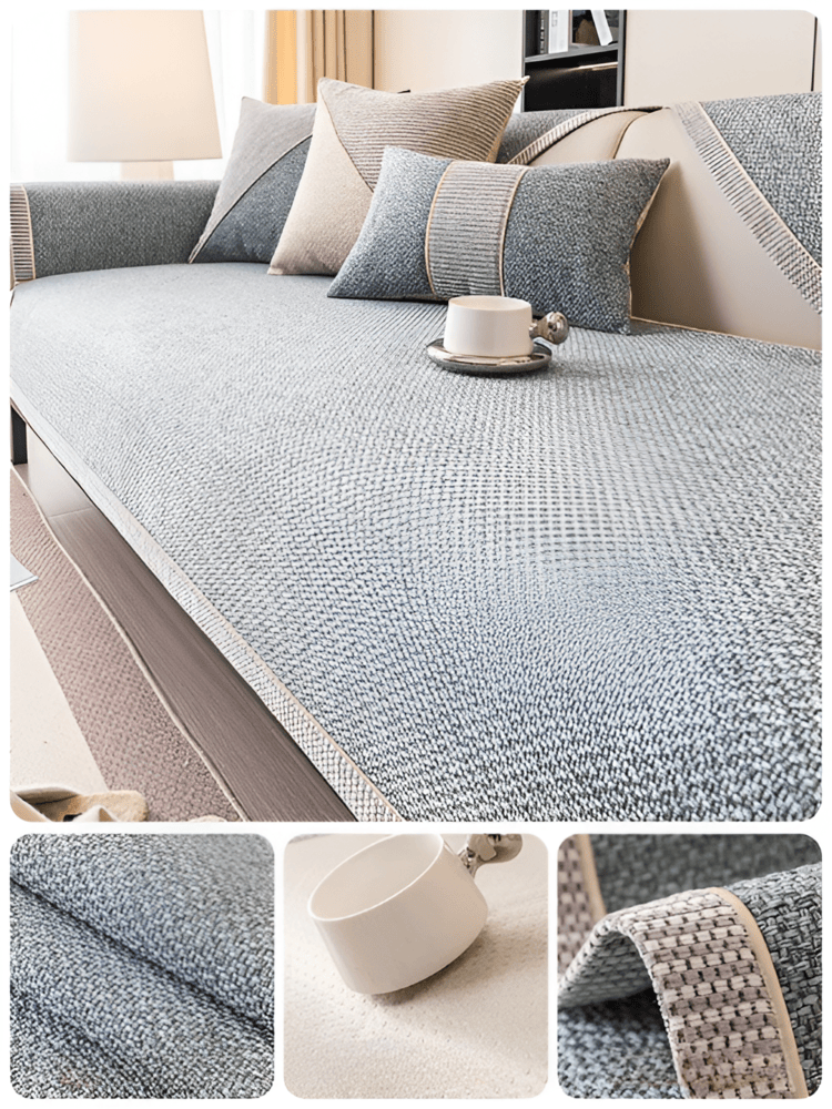 SoftGuard Cover – Enfärgat Halkfritt Sofföverdrag i Premium Polyester