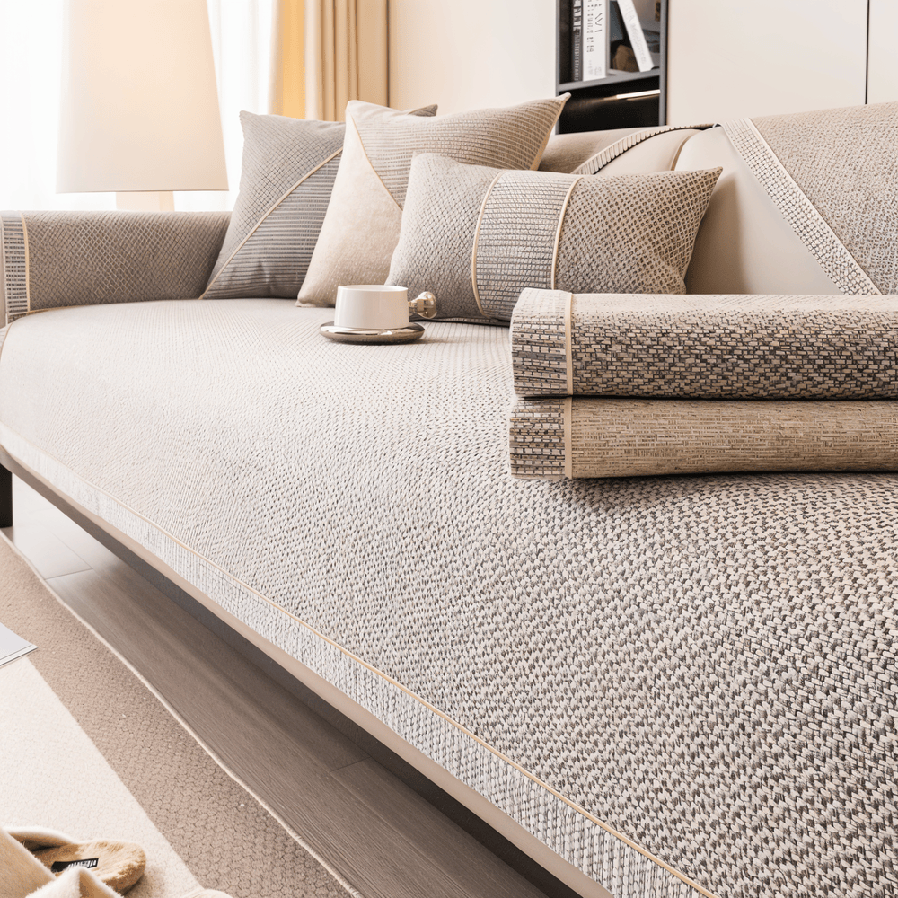 SoftGuard Cover – Enfärgat Halkfritt Sofföverdrag i Premium Polyester