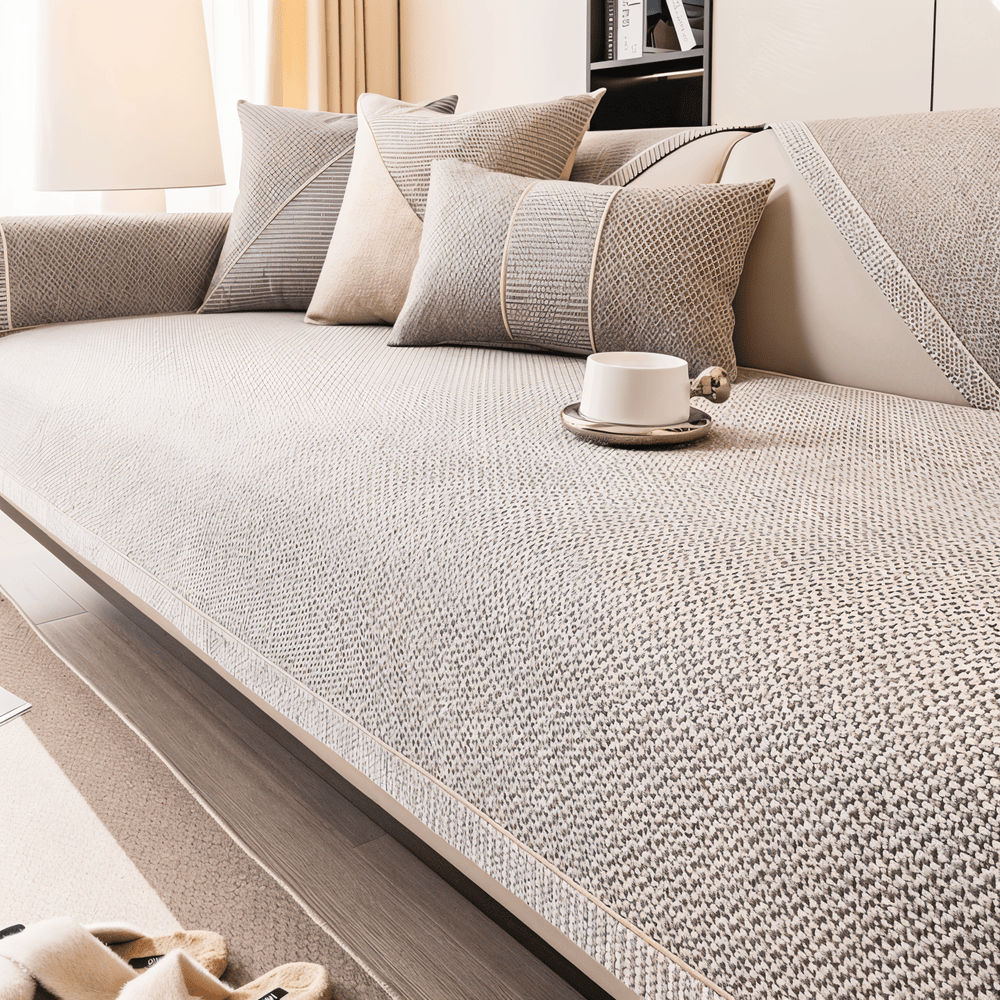 SoftGuard Cover – Enfärgat Halkfritt Sofföverdrag i Premium Polyester