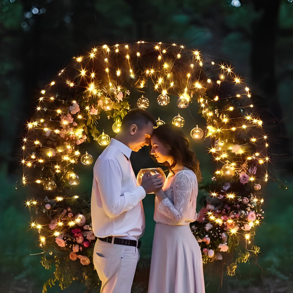 GlowWeave Solar – Solcellsdriven Stämningsbelysning för Utomhusbruk