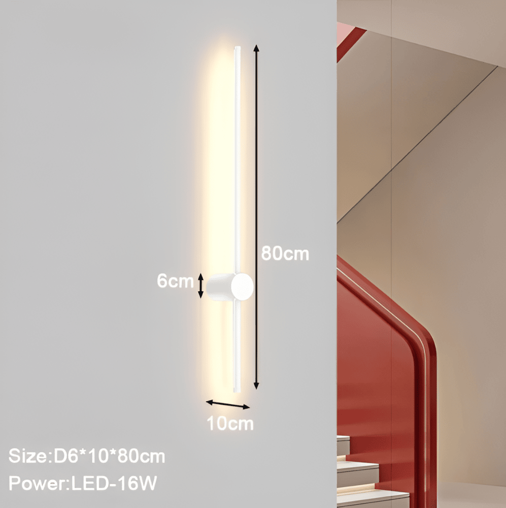 LumaLine – Justerbar Linjär LED Vägglampa i Skandinavisk Design