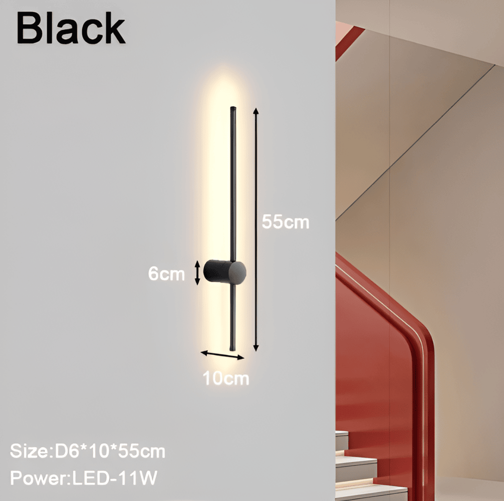 LumaLine – Justerbar Linjär LED Vägglampa i Skandinavisk Design