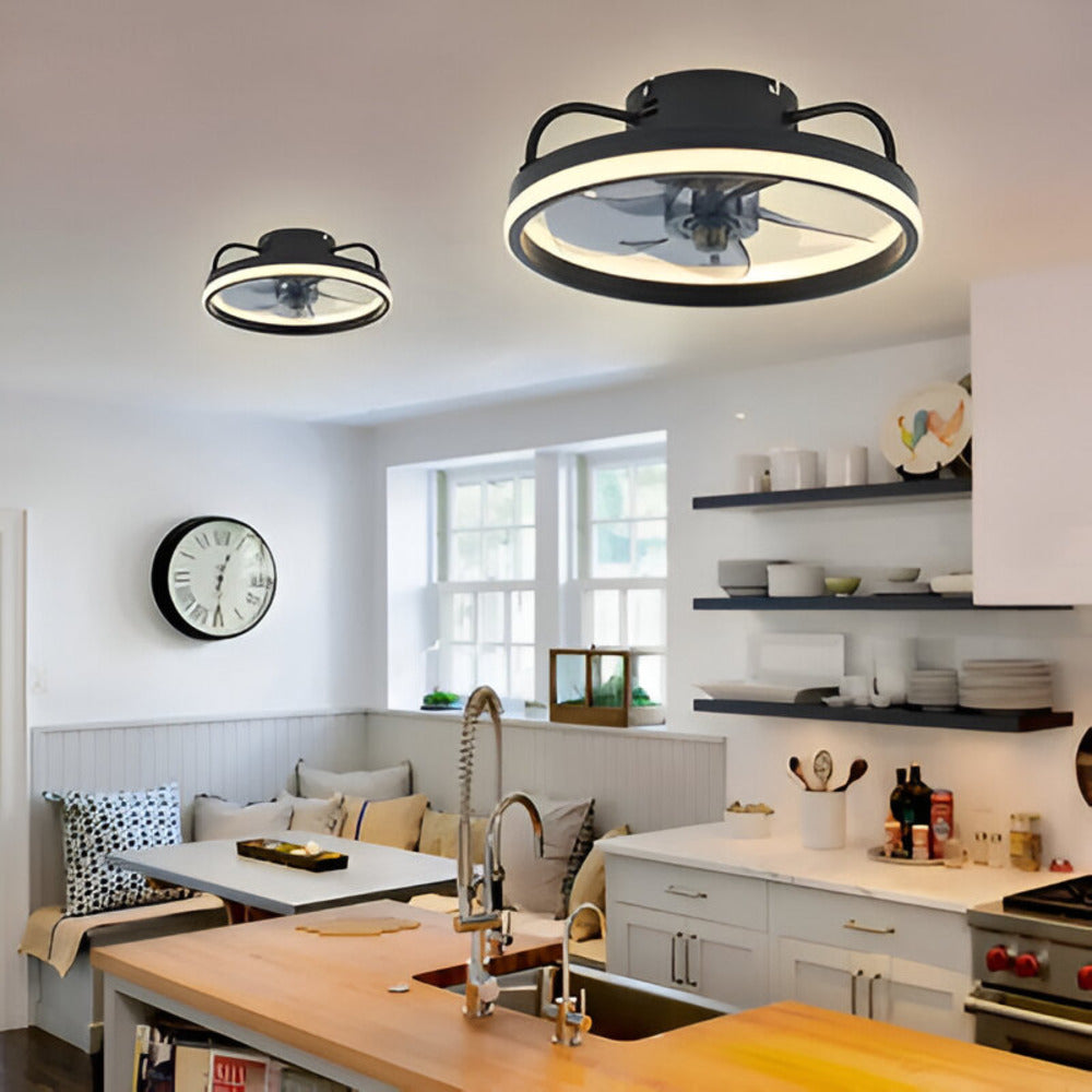 AeroLume – Smart Takfläkt med Dimbar LED och Fjärrkontroll