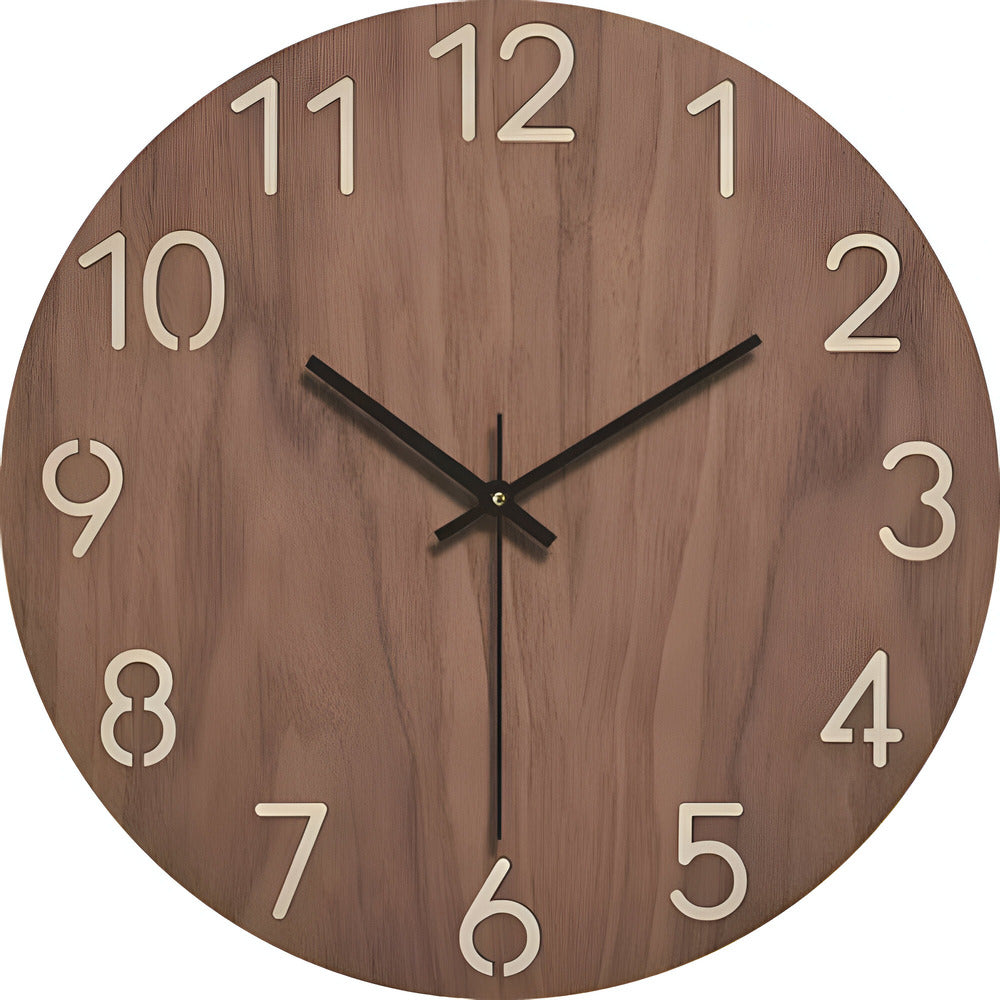 TimberHush – Minimalistisk Träväckarklocka i Modern Skandinavisk Design