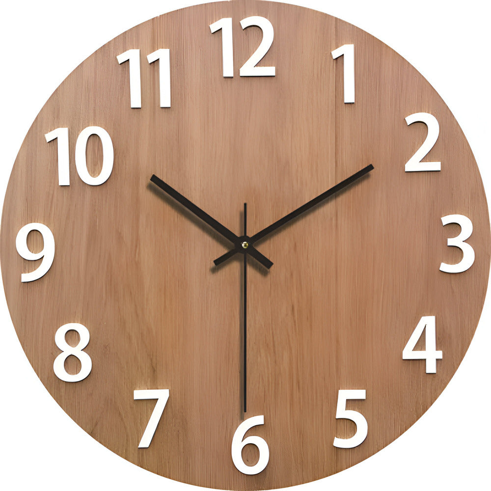 TimberHush – Minimalistisk Träväckarklocka i Modern Skandinavisk Design