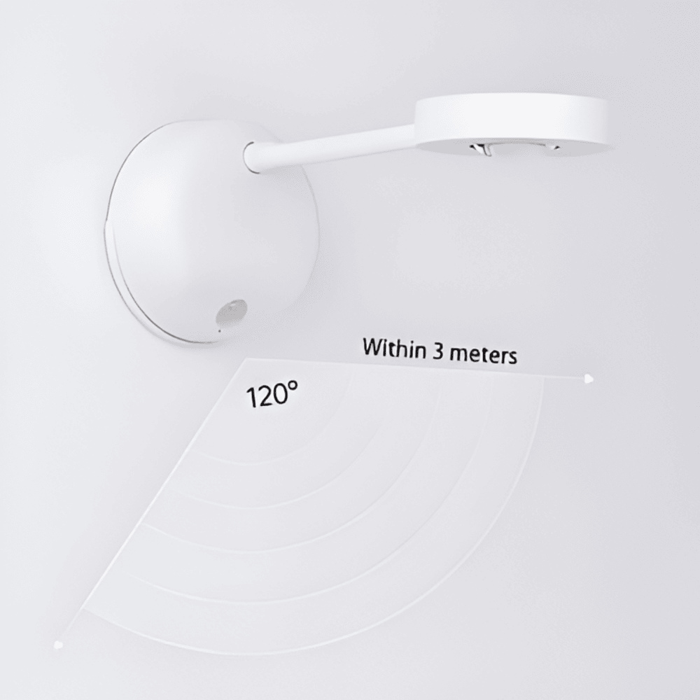 MotionBeam – Rörelsestyrd Trådlös LED Spotlampa | Smart Vägglampa för Inomhus & Utomhusbruk