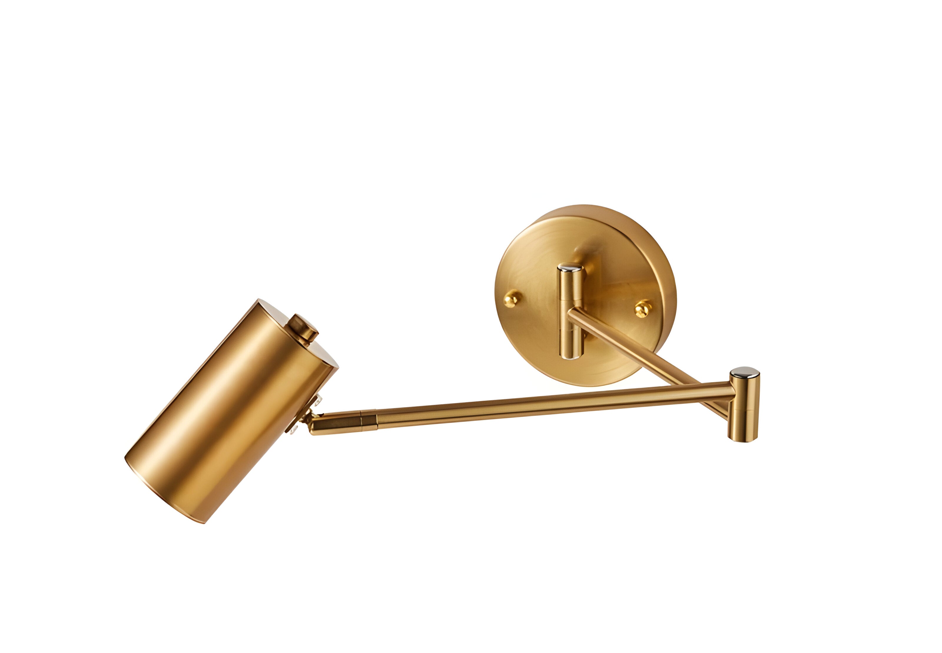 FlexaLume – Justerbar Vägglampa i Guld & Svart för Sovrum och Läsning