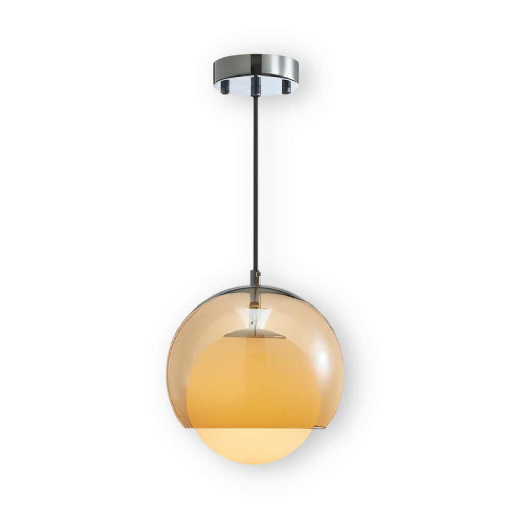 AmberDuo – Retro Glaspendellampa i Bauhaus-Stil