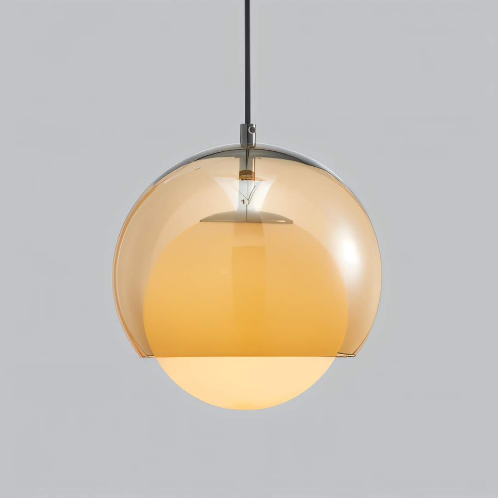 AmberDuo – Retro Glaspendellampa i Bauhaus-Stil