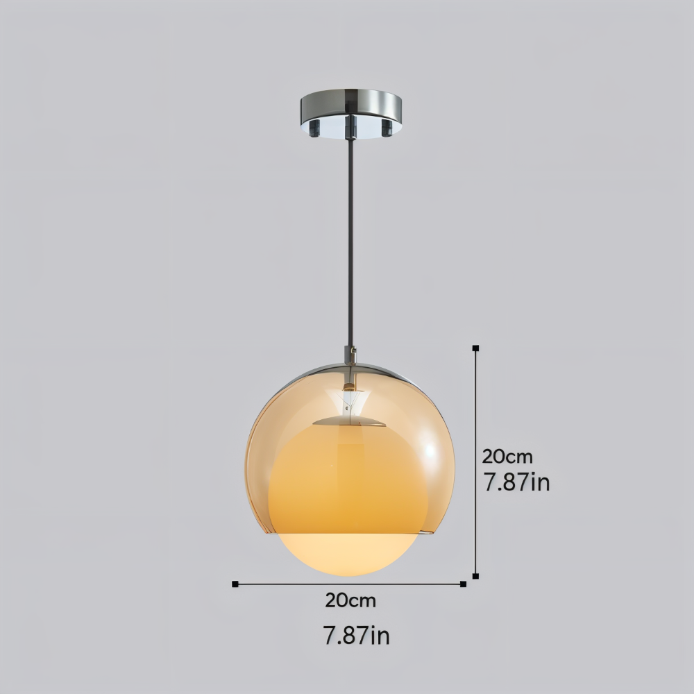 AmberDuo – Retro Glaspendellampa i Bauhaus-Stil