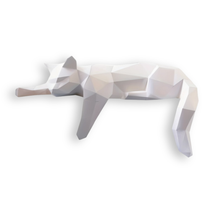 OriKat DIY – Modern 3D-Origamikatt för Kreativ Inredning