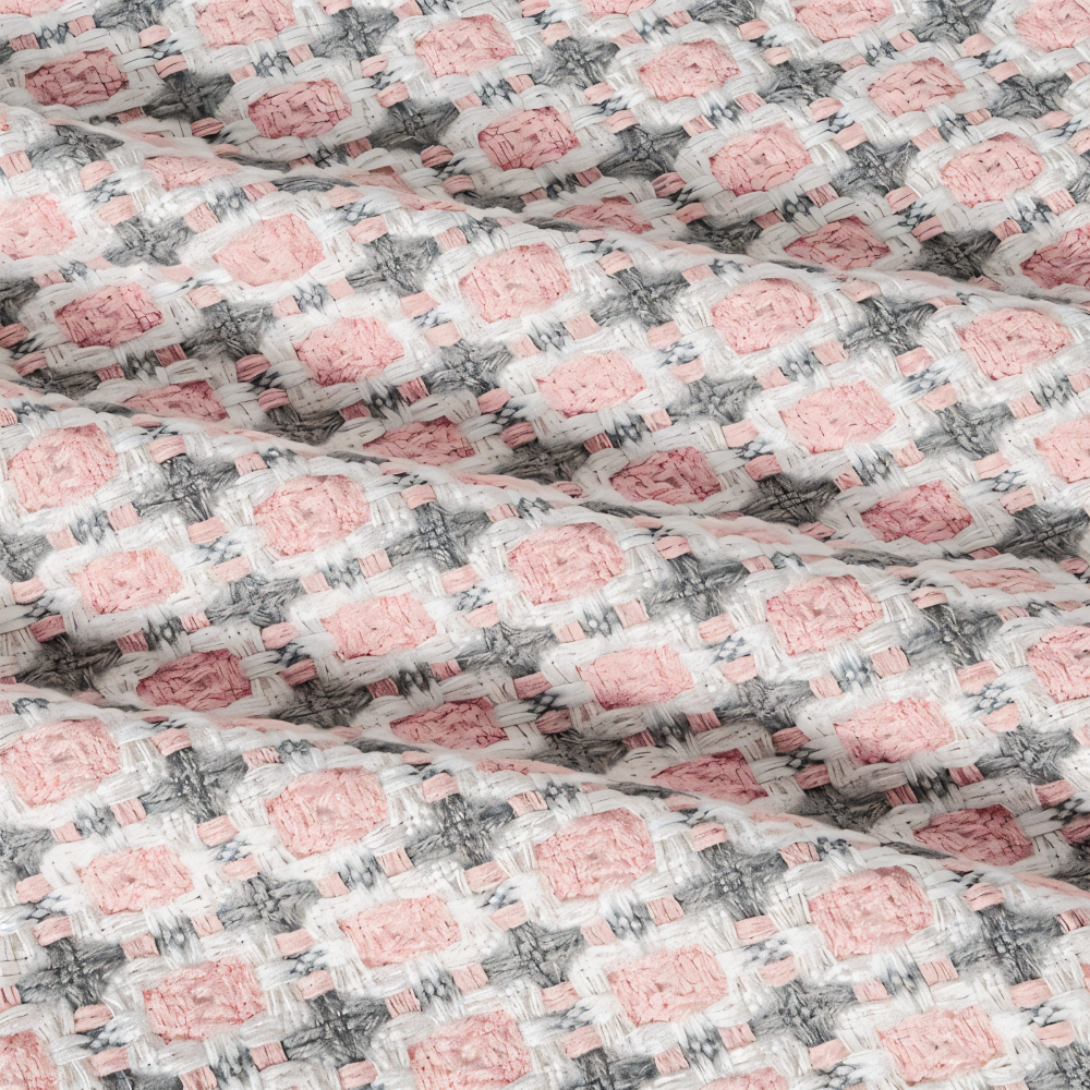 PeaKnit Aura – Färgstark Fransad Fleecefilt i Vintage-Design