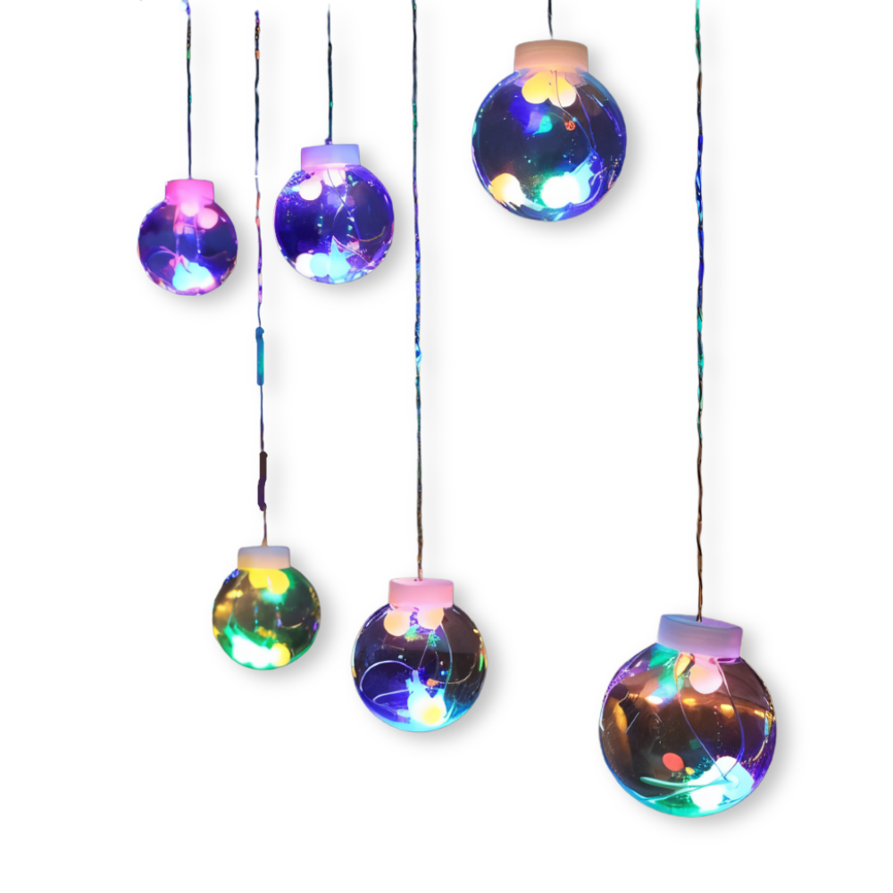 GlowSphere Solar – Magisk Rund Solcells-Ljussträng