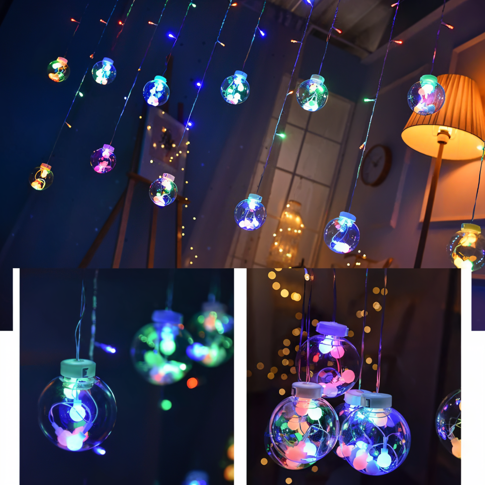 GlowSphere Solar – Magisk Rund Solcells-Ljussträng