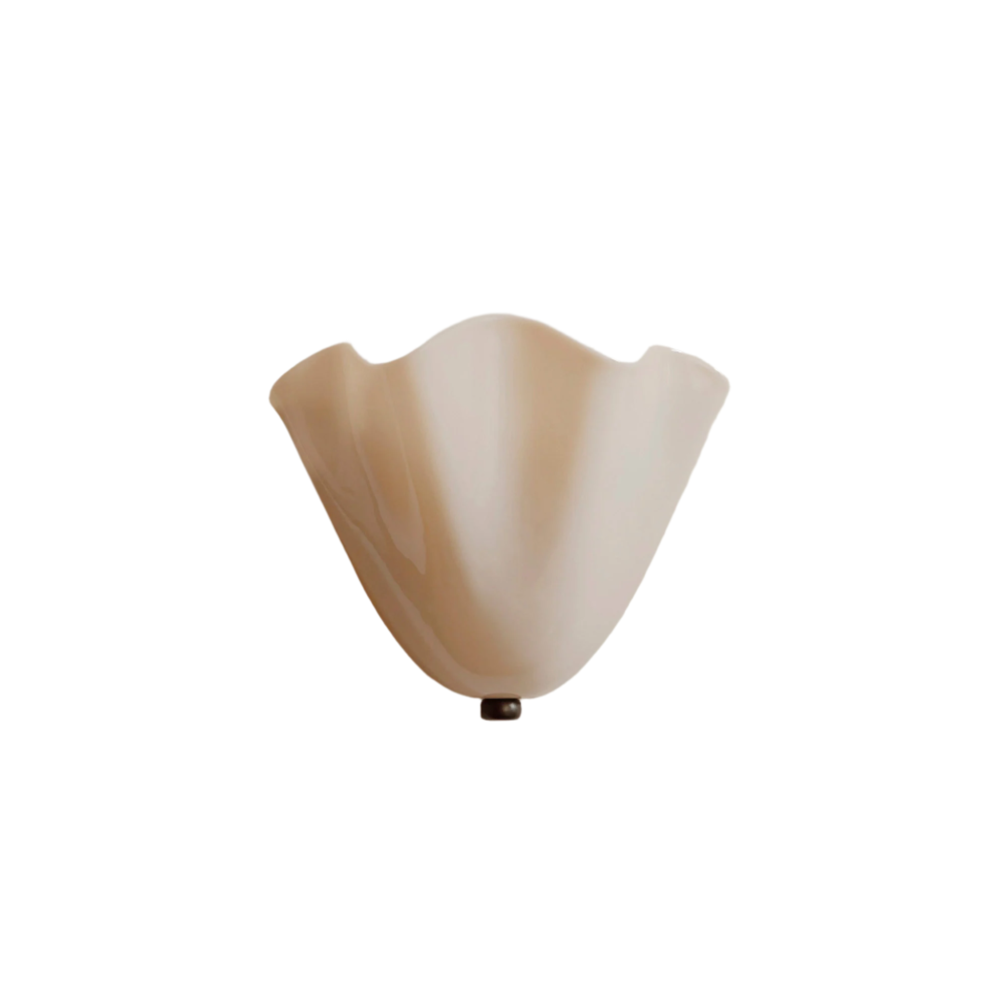 Retro vägglampa i färgat glas med Art Deco-design