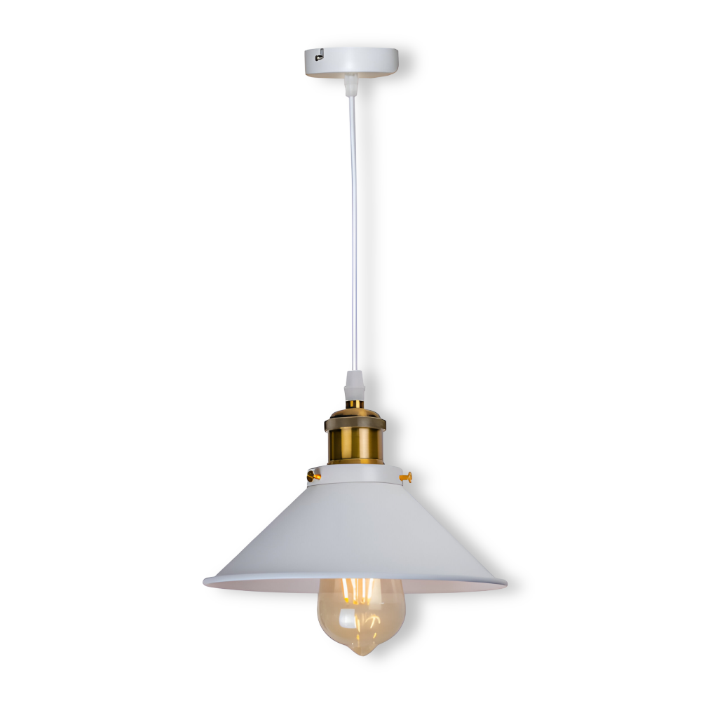 IndustraBell – Retro Industriell Hänglampa i Järn med LED-kompatibilitet