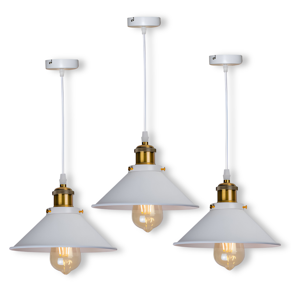 IndustraBell – Retro Industriell Hänglampa i Järn med LED-kompatibilitet