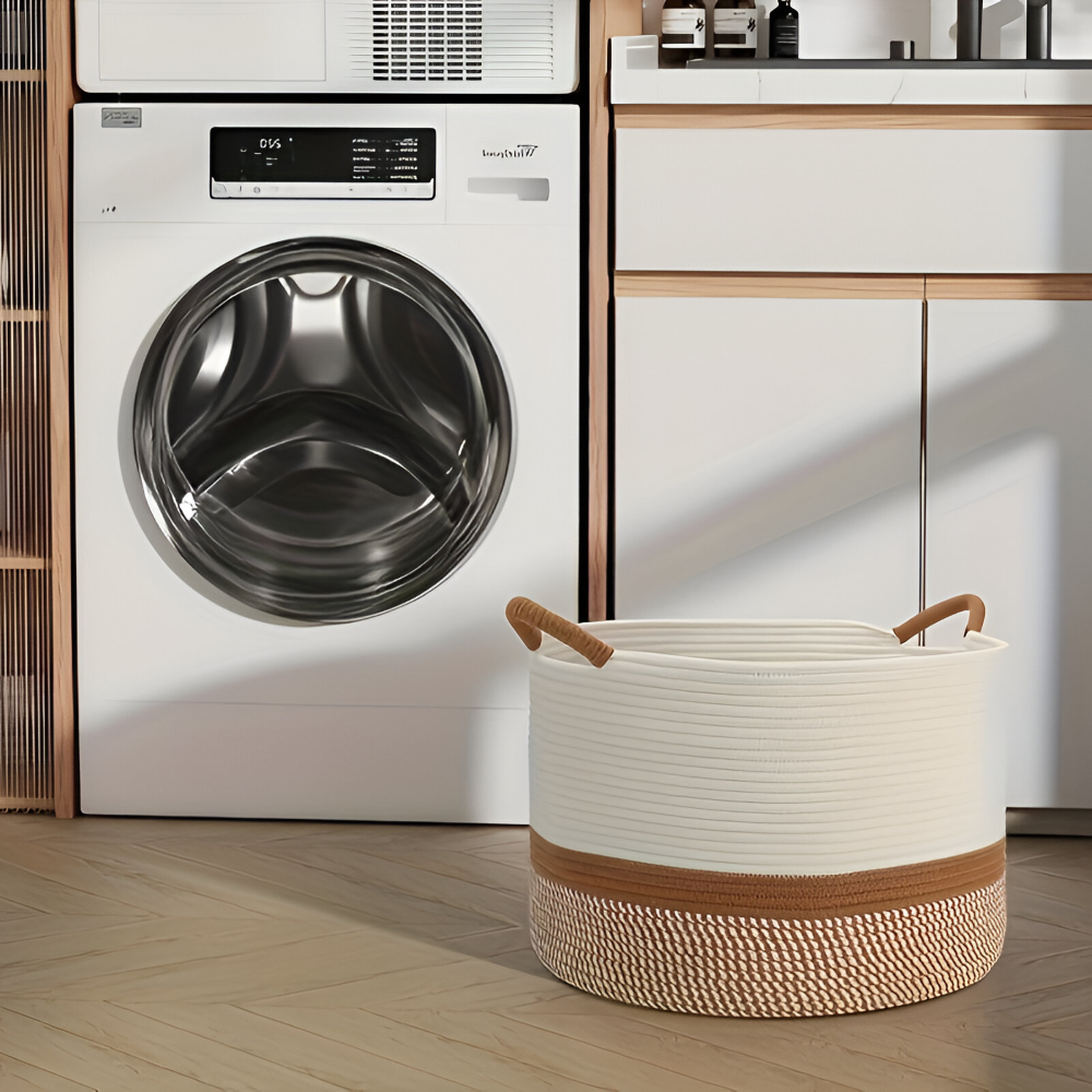 Camilia – Cirkulär Förvaringskorg i Bomull, Fällbar & Tidlös Design