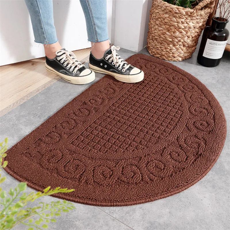 RetroCurve Mat – Halvmåneformad Dörrmatta i Retrodesign
