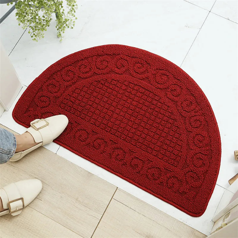 RetroCurve Mat – Halvmåneformad Dörrmatta i Retrodesign