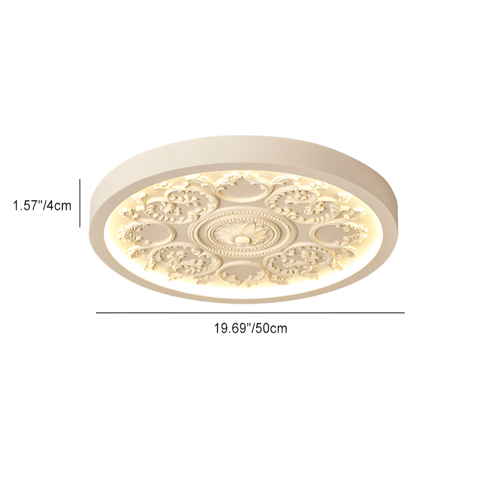 FloraGlow – Snidad LED-Taklampa i Resin med Minimalistisk Design